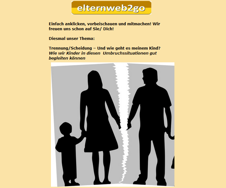 Onlineseminar zum Thema „Trennung“