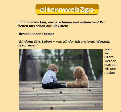 Online-Seminar zum Thema „Bindung“