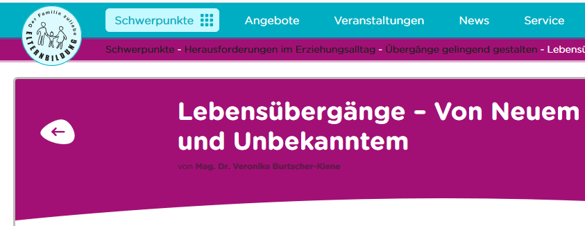 Lebensübergänge – Von Neuem und&nbsp;Unbekannten