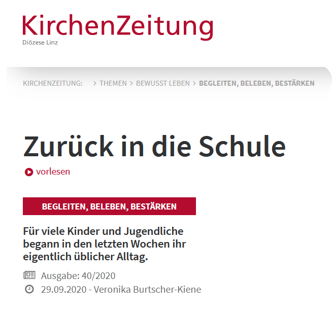 Zurück in die&nbsp;Schule