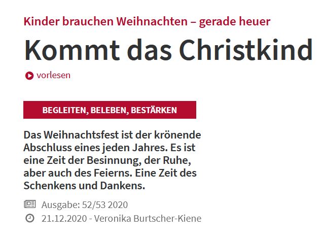 Kommt das Christkind&nbsp;überhaupt?