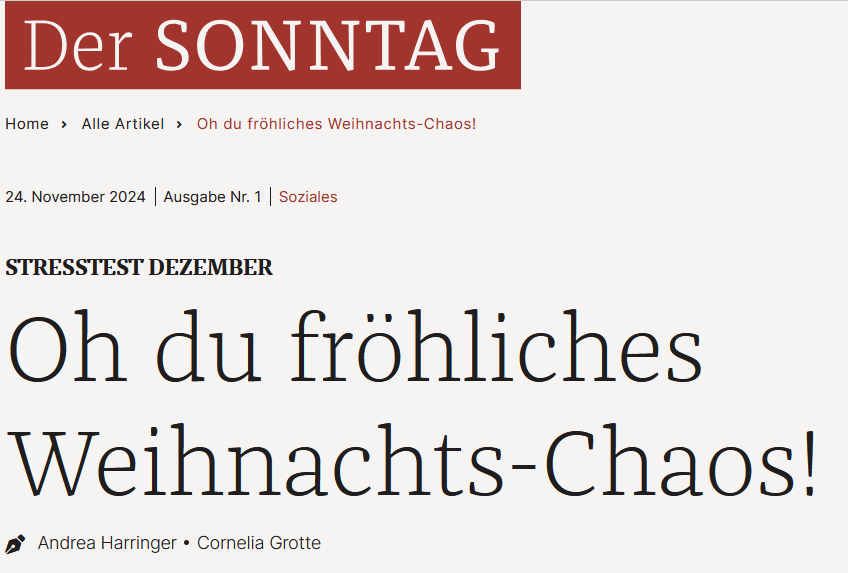 „Besinnliche“ Zeit